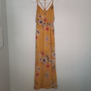 Golden yellow Fall/Spring Maxi